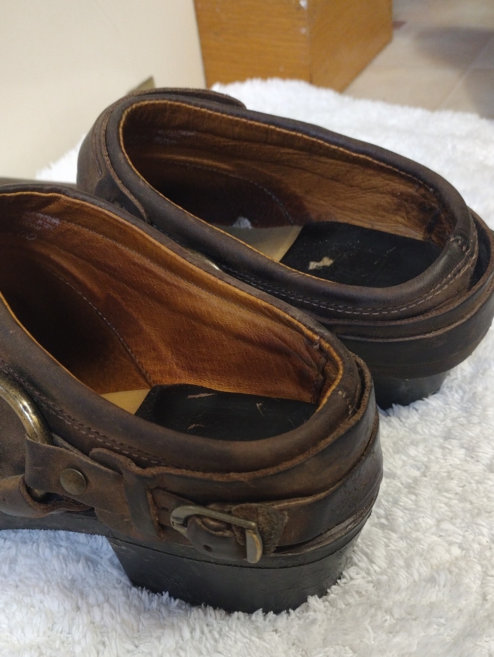 Frye Women's Leather Boots Slip-On Clogs Size 8 - Picture 4 of 11